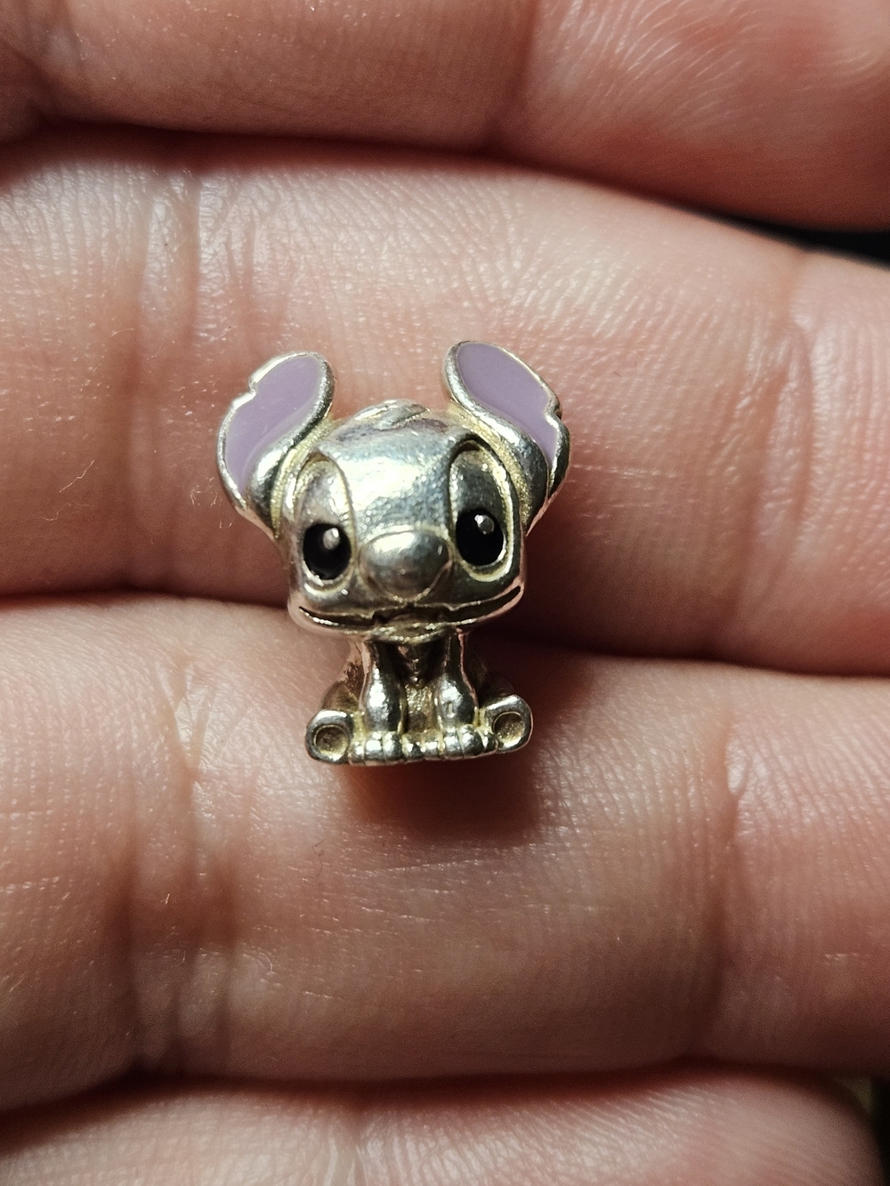 PANDORA 798844C01 Disney Lilo and Stitch Charm  Silver With Spacer Included